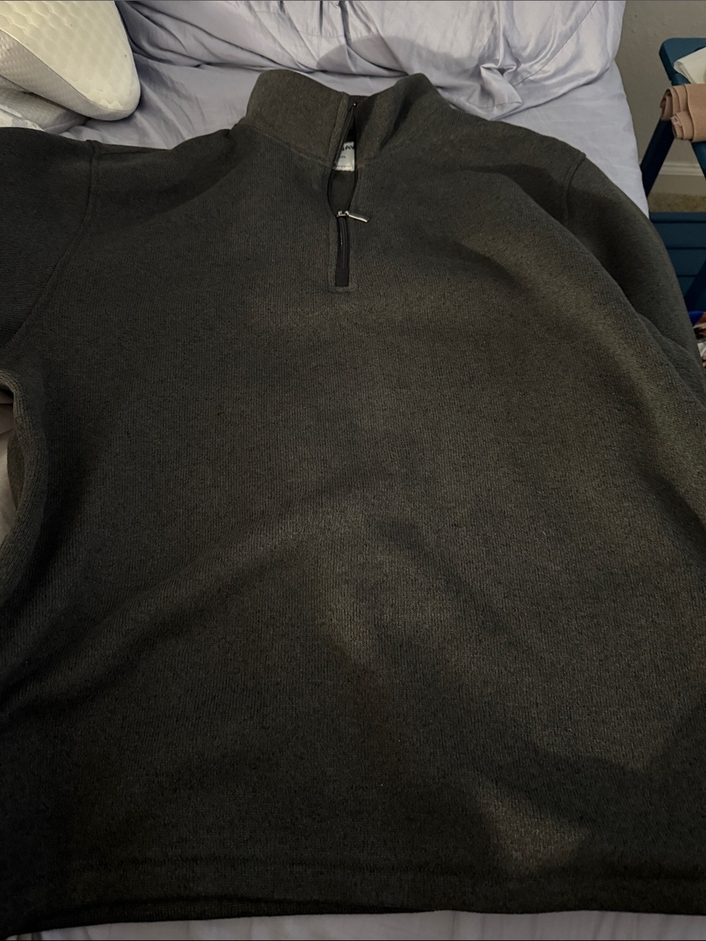 Old Navy Men's Dark Charcoal Half-Zip Sweater